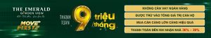 Chính sách thanh toán căn hộ theo tháng tại dự án The Emerald Garden View